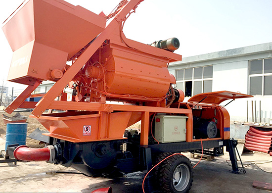 Concrete pump mixer