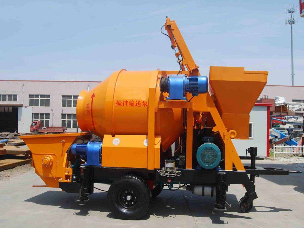 Concrete Pump With Mixer