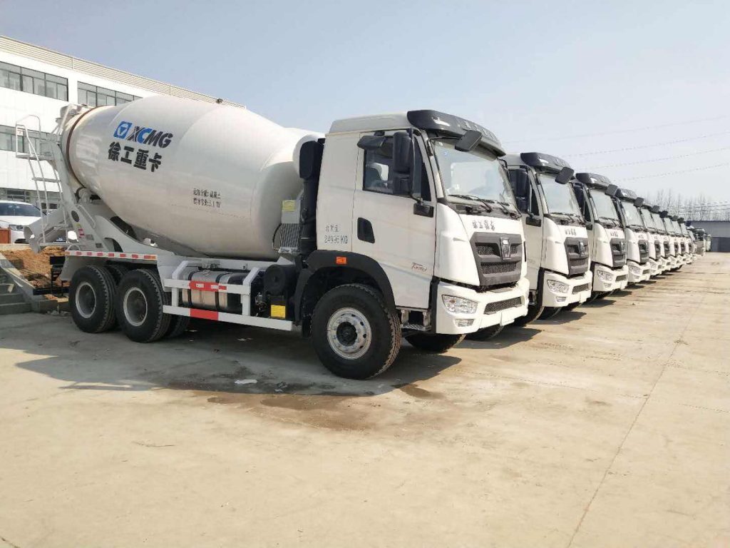 Concrete Mixer Trucks In The Factory