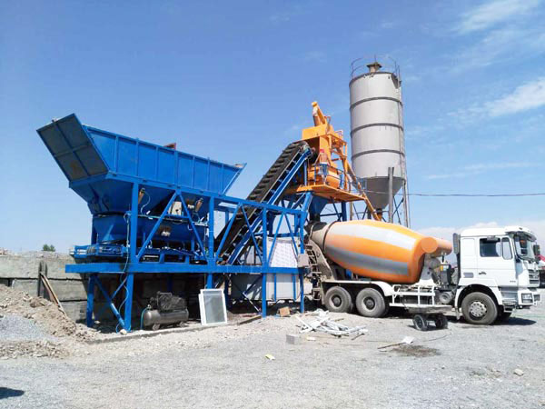 AJY25 mobile concrete plant in philippines